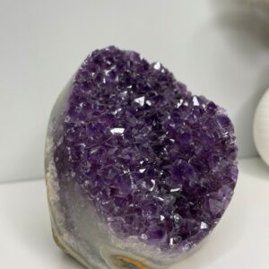 A Grade Amethyst Rough Standing Cut Base Crystal
