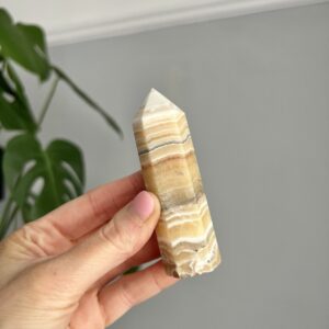 Orange Calcite Crystal Point – Energy, Confidence & Creativity
