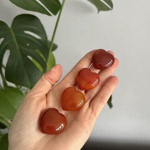 Carnelian Crystal Hearts