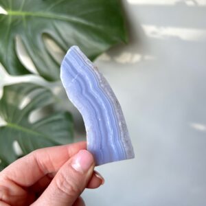 Blue Lace Agate Crystal Healing Banded Slices