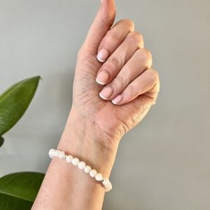 Rainbow Moonstone Crystal Healing Bracelet With Sterling Silver