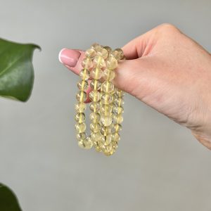 Lemon Quartz Crystal Healing Bracelet