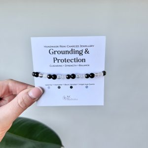 Grounding & Protection Crystal Healing Bracelet