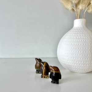 Tigers Eye Crystal Penguin Carvings