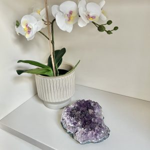 Amethyst Druzy Crystal Flat Bed Cluster-A