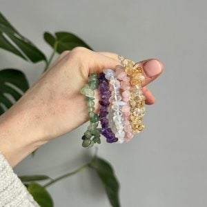 Childrens Crystal Chip Stretch Bracelets