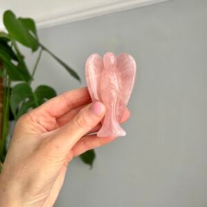 Large Rose Quartz Angel – Love, Comfort & Gentle Protection