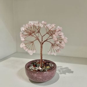 Rose Quartz Crystal Tree Of Life