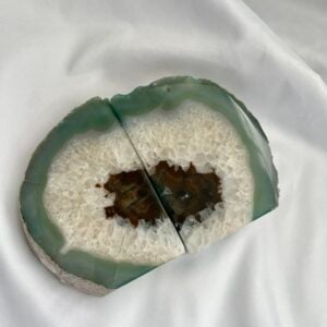 Green Agate Bookends – Balance, Calm & Home Styling