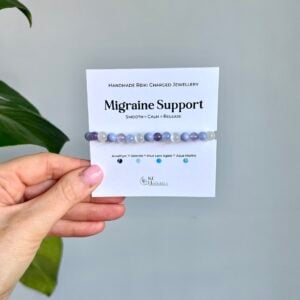 Handmade Migraine Support Crystal Bracelet