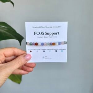 Handmade PCOS Support Crystal Bracelet