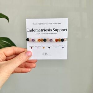 Handmade Endometriosis Support Crystal Bracelet