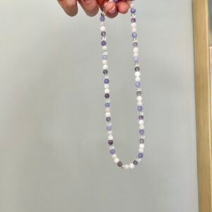 Harmony- Crystal Necklace Stretch Cord With Sterling Silver