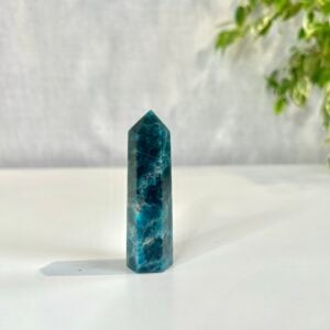 Blue Apatite Polished Point Motivation & Communication Crystal