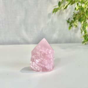 Rose Quartz Standing Point, Love & Self-Love Crystal Décor