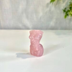 Rose Quartz Female Body Carving Self-Love Crystal Ornament