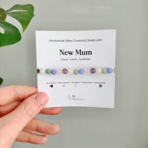 New Mum Crystal Support Bracelet Calm, Love & Support